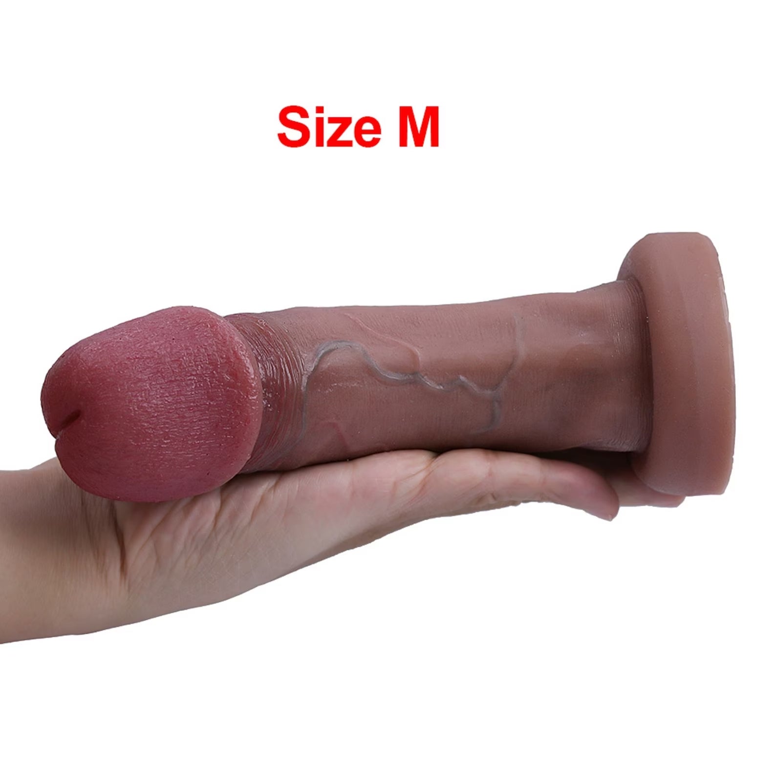 Very realistic dildo with big glans 7.9 inches