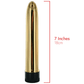Shiny 7 Inch Gold/Silver Vibrator - Gays+ Store