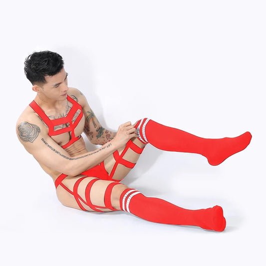 Elastic Harness + Briefs + Socks Set (3 Piece Outfit)
