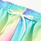 Rainbow Tie Die Swim Trunks - 39.99 with free shipping on Gays+ Store 