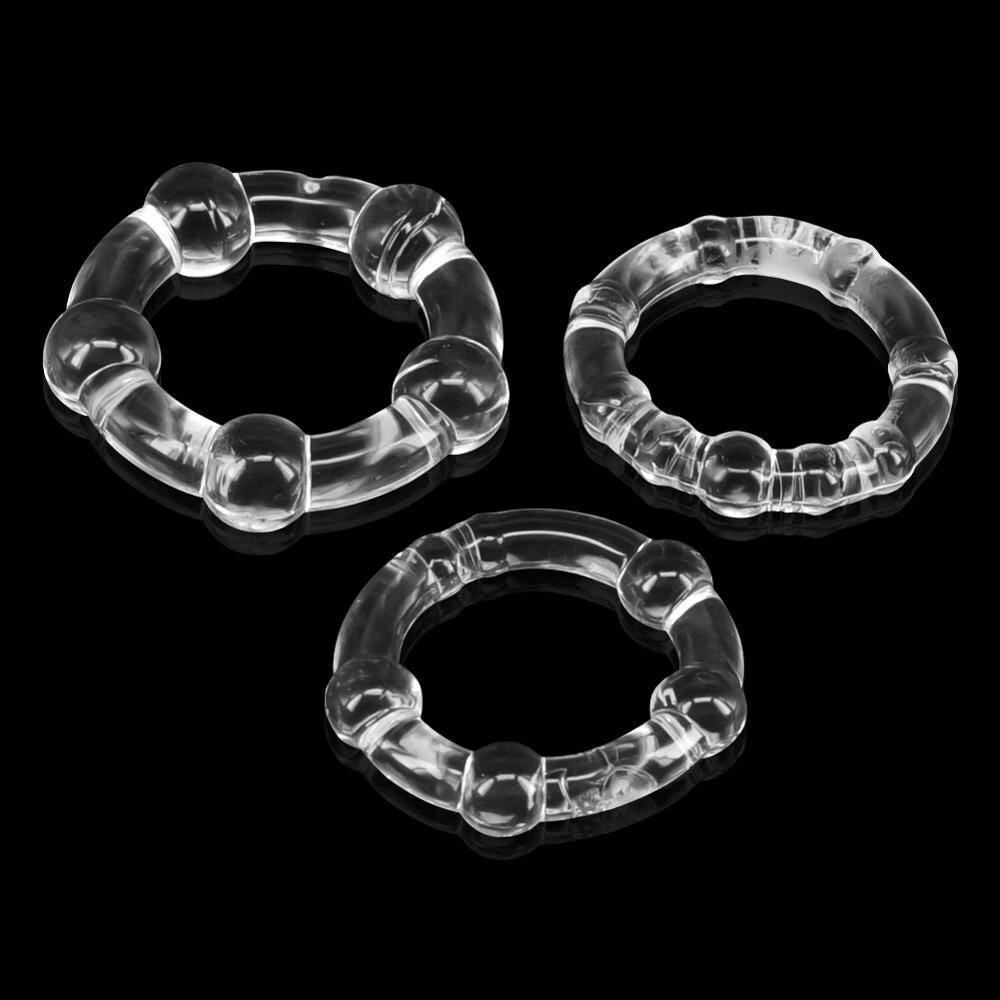 Clear Cock Rings (3 Pack) - Gays+ Store