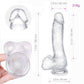 8 Inch Realistic Clear Ice Dildo - Gays+ Store