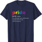 Pride Definition Shirt - 40.00 with free shipping on Gays+ Store 