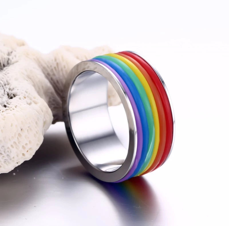 Titanium Plated Pride Ring - 19.99 with free shipping on Gays+ Store 