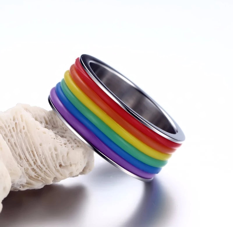 Titanium Plated Pride Ring - 19.99 with free shipping on Gays+ Store 