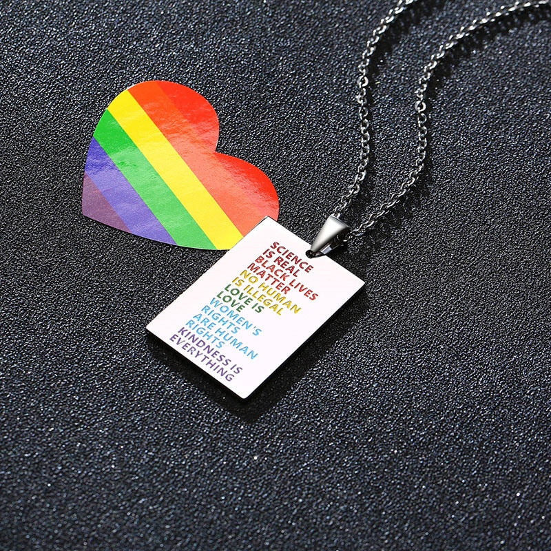 LGBTQ+ Facts Necklace - 14.99 with free shipping on Gays+ Store 