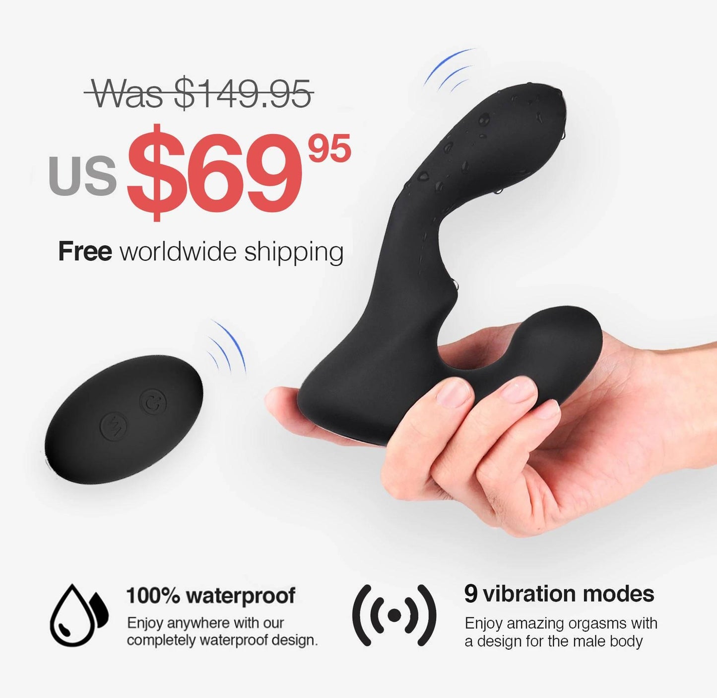 Premium Prostate Massager with Wireless Remote - Gays+ Store