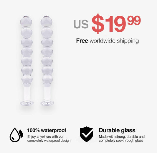 6 Inch Transparent Glass Dildo - Gays+ Store