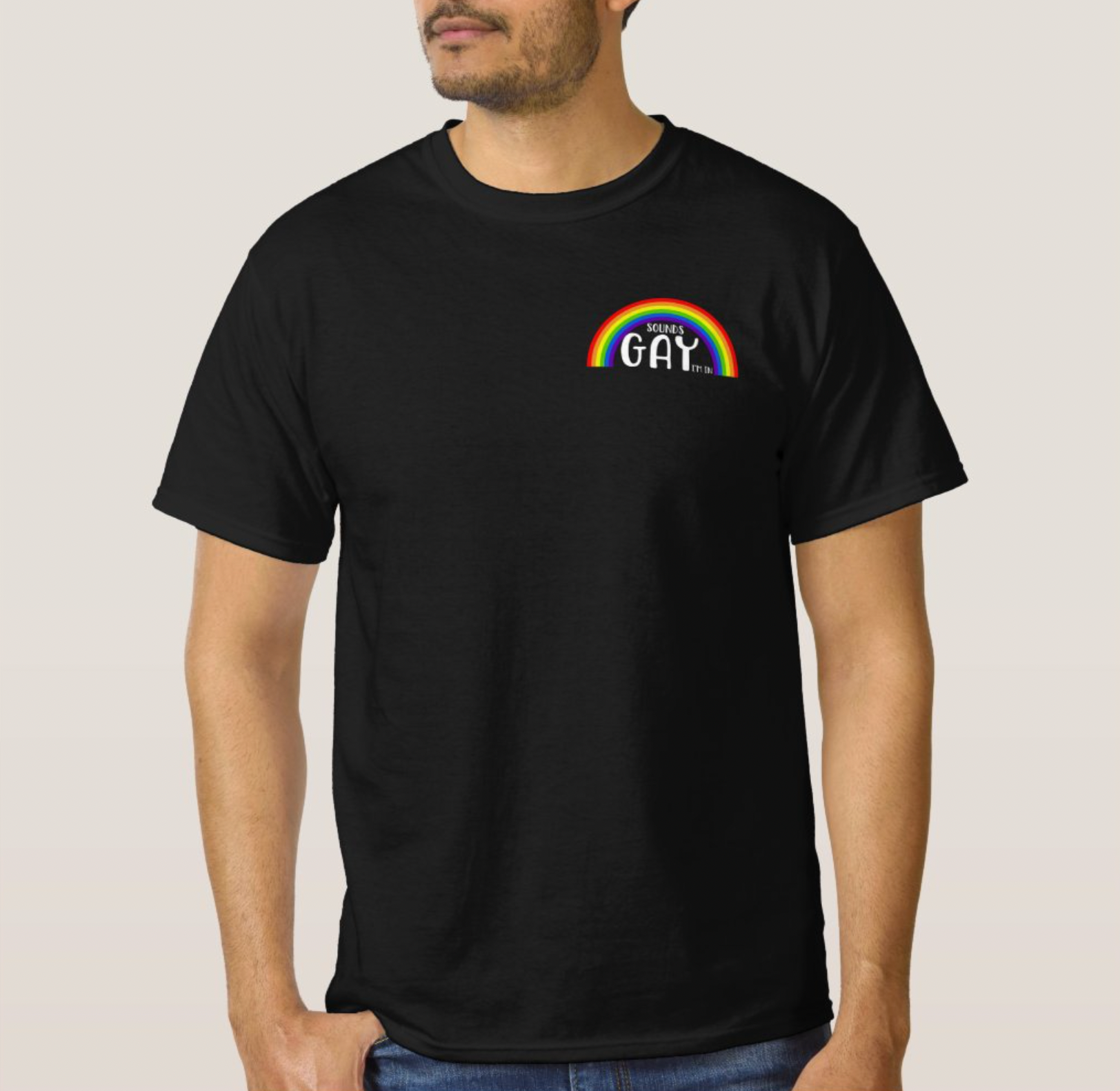 'Sounds Gay I'm In' Rainbow Shirt - 42.99 with free shipping on Gays+ Store 