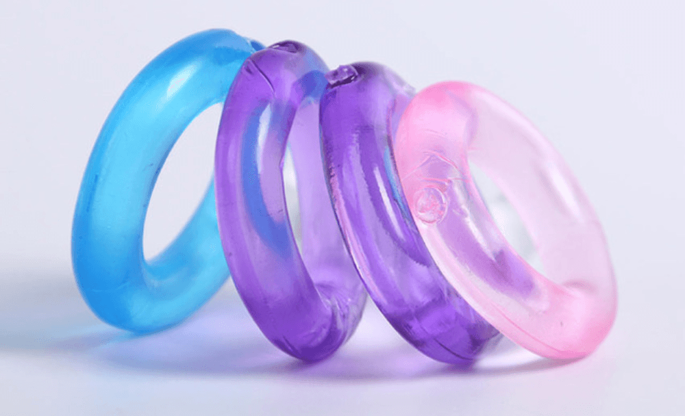 4 Multi-Colored Cock Rings - Gays+ Store