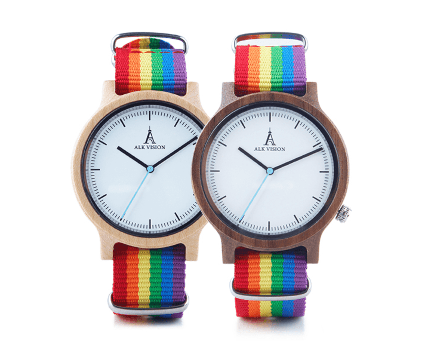 Bamboo & Quartz Pride Watch - Gays+ Store