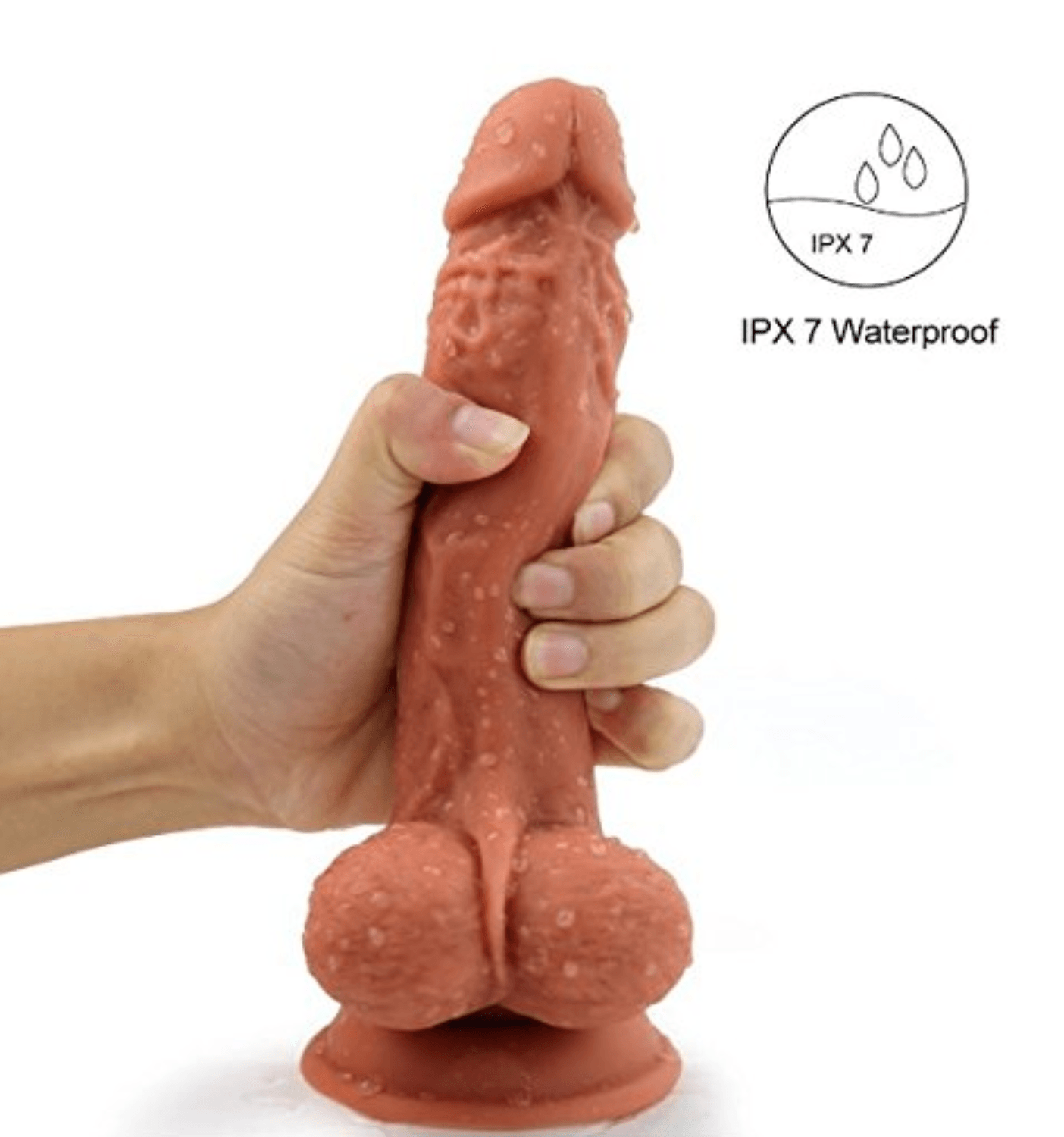 Realistic 8 Inch Remote Vibrating Dildo - Gays+ Store