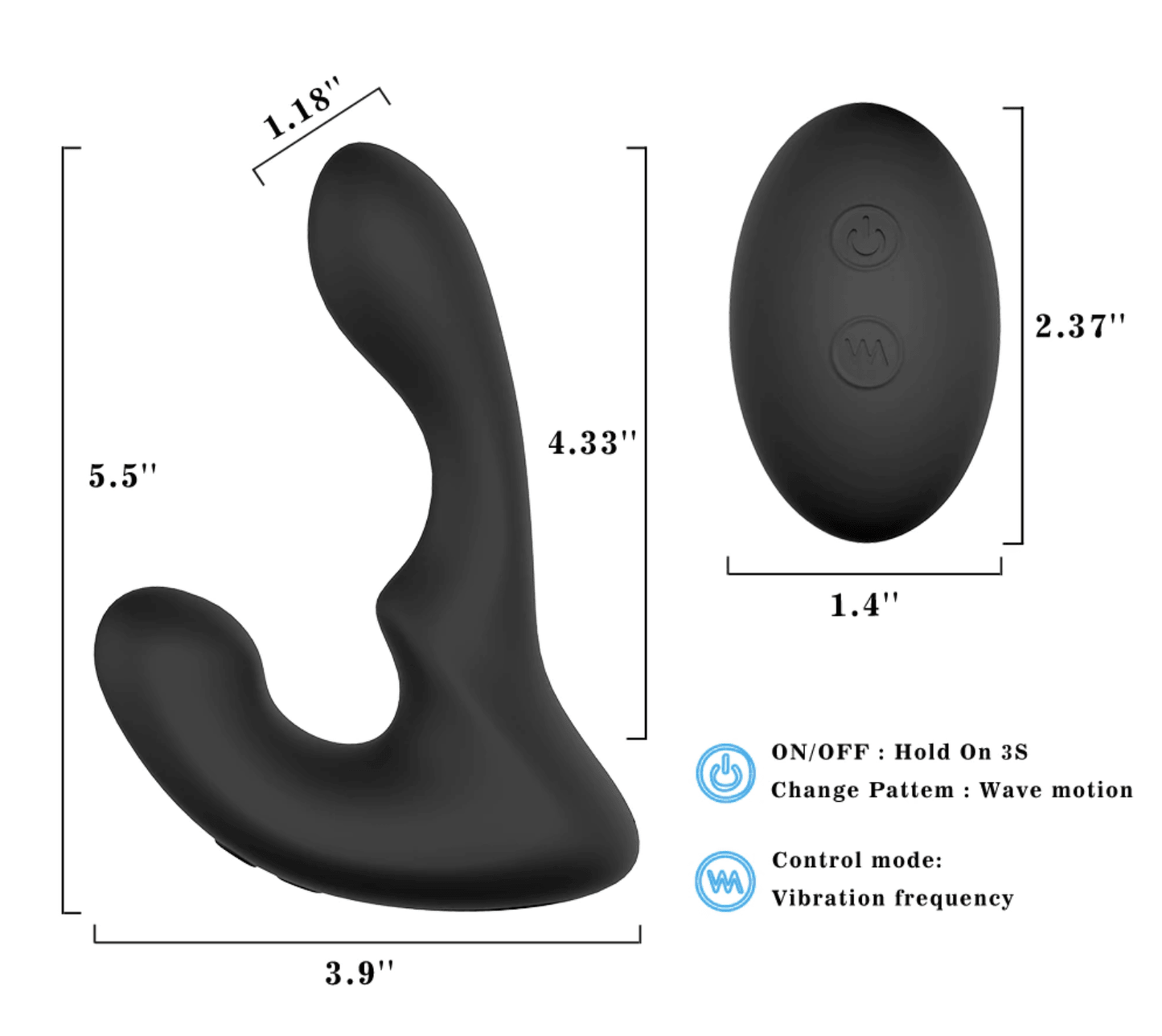 Premium Prostate Massager with Wireless Remote - Gays+ Store