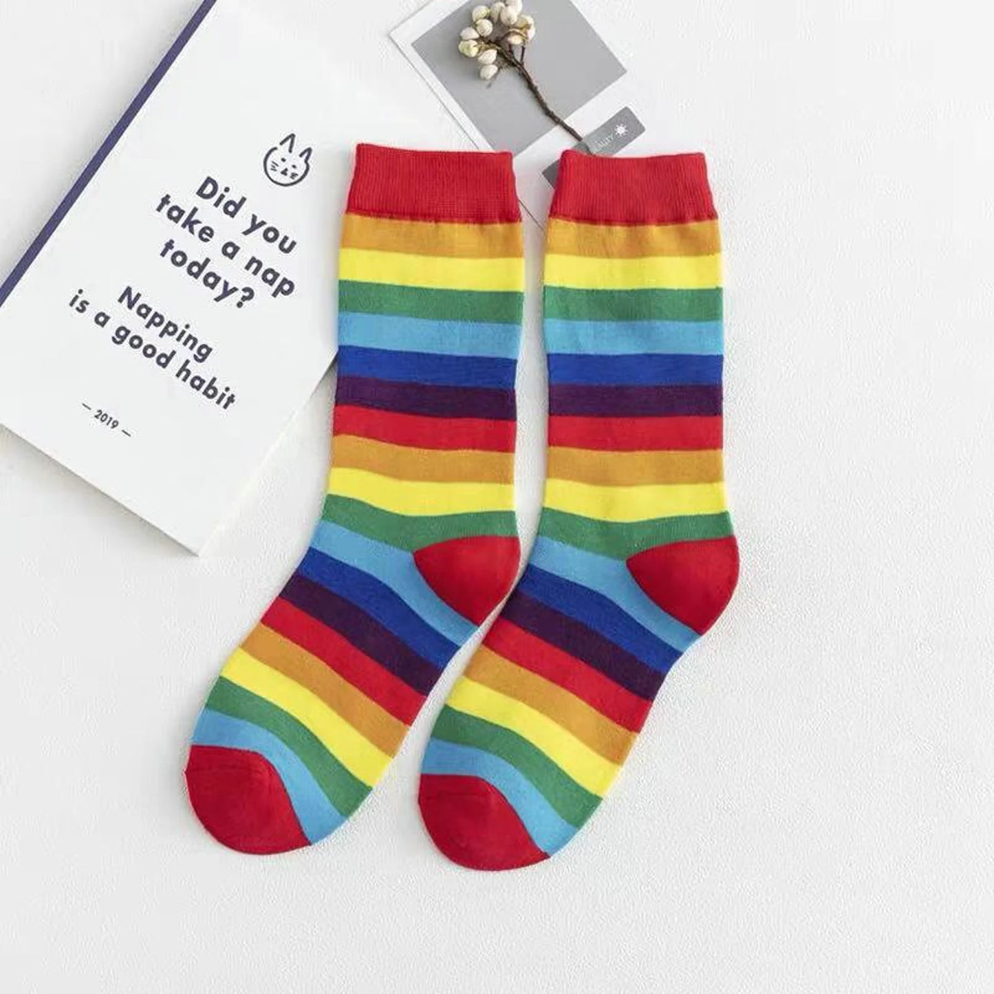 Full Rainbow Cotton Socks - Gays+ Store