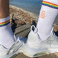 'You Had Me At Hello' Embroidered Pride Socks - Gays+ Store