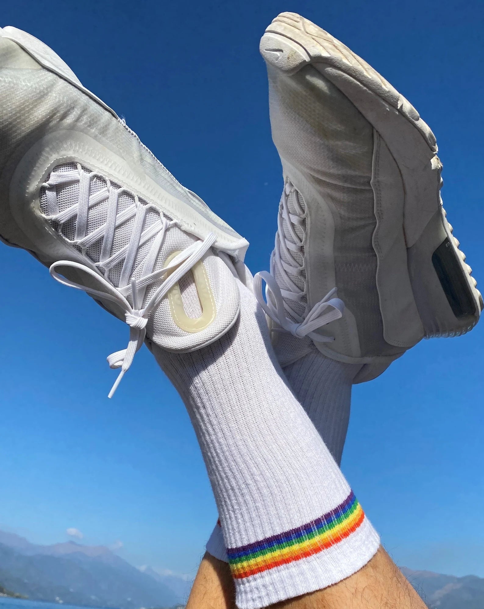 'You Had Me At Hello' Embroidered Pride Socks - Gays+ Store