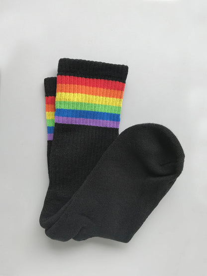 Rainbow Cotton Crew Socks - 19.99 with free shipping on Gays+ Store 