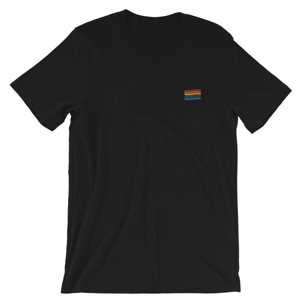 Gay Flag Embroidered Shirt - 45.00 with free shipping on Gays+ Store 
