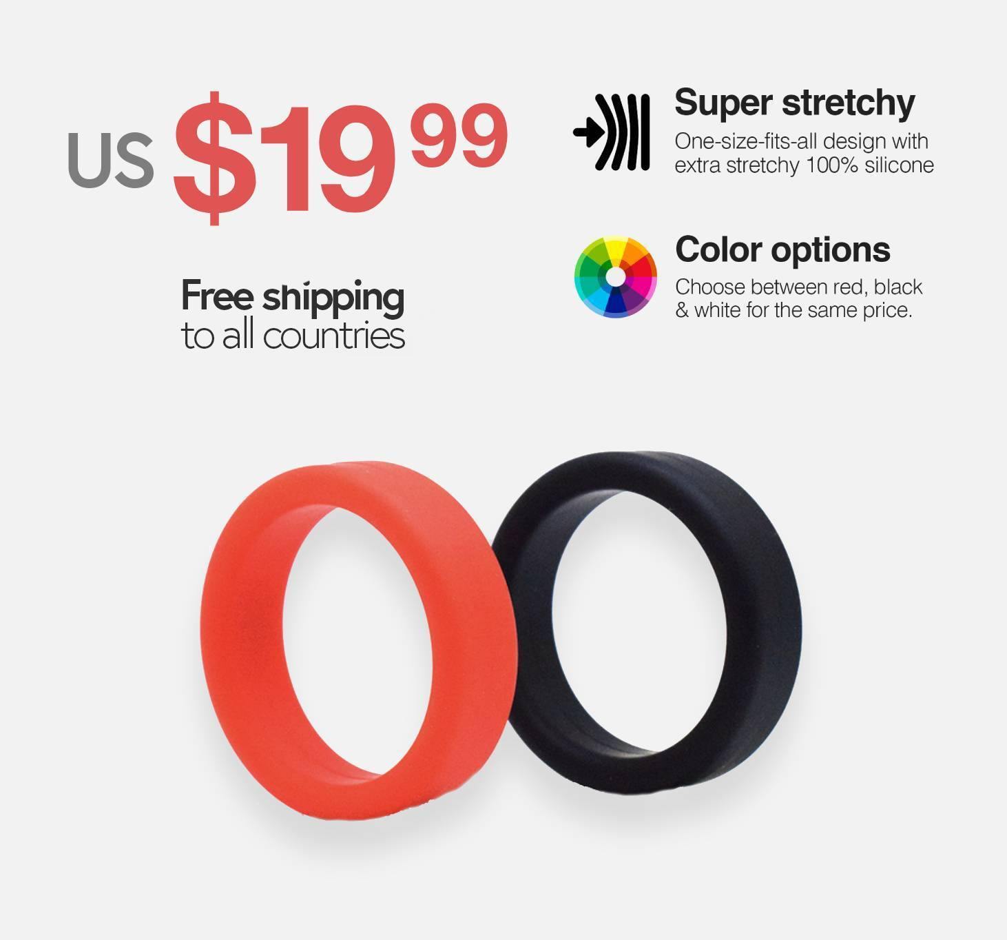 'Super Erection' 2x Cock Rings - Gays+ Store