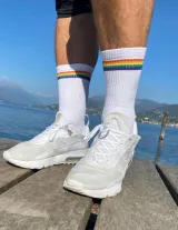 'You Had Me At Hello' Embroidered Pride Socks – photo 3