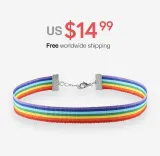 Rainbow Pride Choker – photo 4