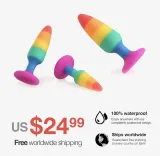 Rainbow Butt Plug – photo 1