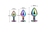 Rainbow Stainless Steel Butt Plug – photo 2