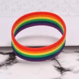 Rainbow Pride Rubber Bracelet – photo 5