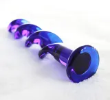 7 Inch Blue Crystal Spiral Dildo – photo 3
