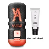 Red Wave vacuum stroker cup with anal sleeve and 60 ml lube – photo 1