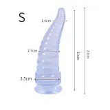 Clear tentacle dildo, size S – photo 7