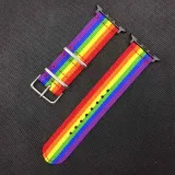 Fabric Rainbow Apple Watch Strap – photo 2