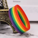 Rainbow Pride Rubber Bracelet – photo 4