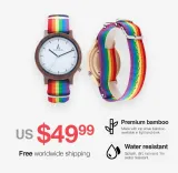 Bamboo & Quartz Pride Watch – photo 4