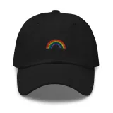 Classic Rainbow Embroidered Dad Hat – photo 1