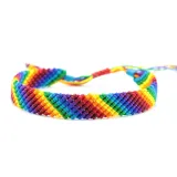 Hand Braided Gay Pride Bracelet – photo 5