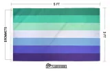 MLM (Men Loving Men) Pride Flag – photo 2
