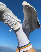 'You Had Me At Hello' Embroidered Pride Socks – photo 4