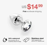 Shiny Steel Butt Plug – photo 1