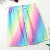 Rainbow Tie Die Swim Trunks – photo 1