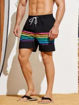 Rainbow Stripe Swim Trunks – photo 4