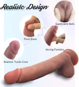 8 Inch Realistic Uncircumcised Dildo – photo 4