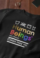 'Human Beings: Colors May Vary' Sweatshirt – photo 2