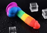 7.5 Inch Rainbow Pride Dildo – photo 2