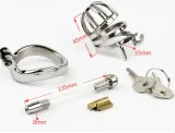 Stainless Steel Chastity Cage – photo 4