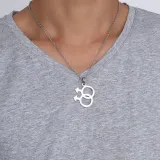 Stainless Steel Gay Pride Necklace – photo 1