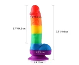 7.5 Inch Rainbow Pride Dildo – photo 3