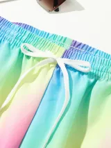 Rainbow Tie Die Swim Trunks – photo 2