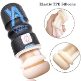 Soft, elastic TPE sleeve with a textured channel – photo 3