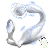 App Rotating Prostate Massager with Cock Ring – photo 1